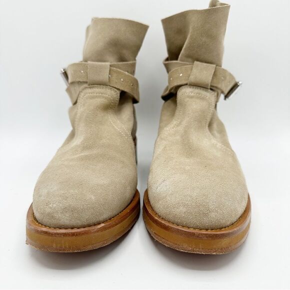 Allsaints Carla Suede Stud Strap Buckle Ankle‎ Boot Women's Size US 8.5 $380 - Picture 4 of 15